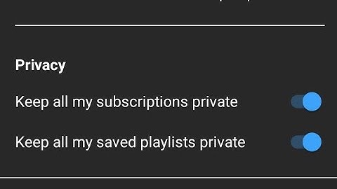 Keep All My Subscriptions Private or Keep All My Saved Playlists Private Meaning | Pak Technical TV