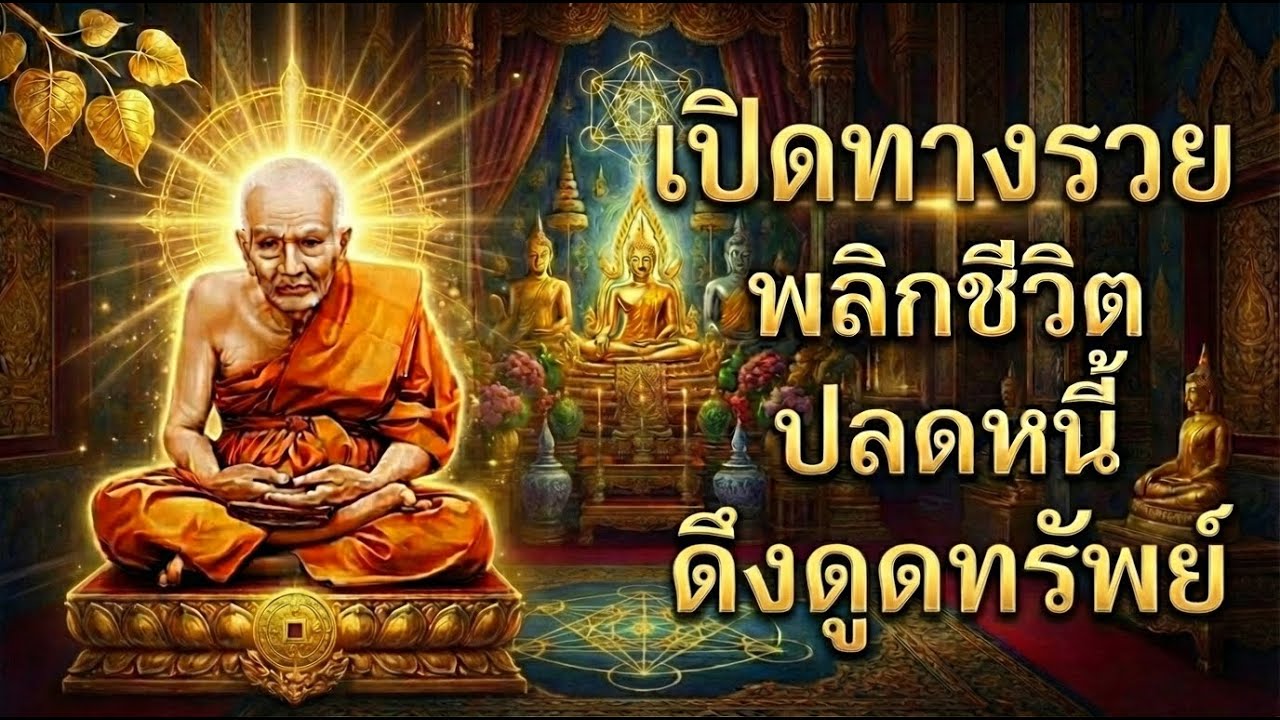 คาถาหลวงปู่ทวด เปิดทางรวย พลิกชีวิต ปลดหนี้ เรียกเงิน ฟังทุกวัน ชีวิตดีขึ้นทันตา