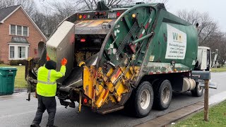 Roaring Waste Management Mack LE McNeilus Rear Loader Garbage Truck Packing Heavy Bulk by East Coast Refuse 3,560 views 3 months ago 8 minutes, 12 seconds