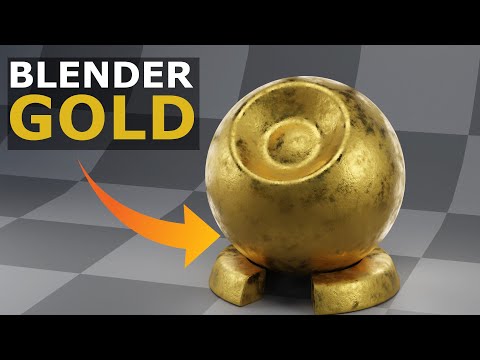 Easy Gold Material In Blender | Tutorial