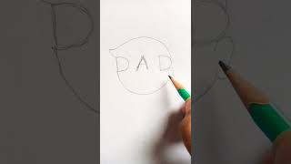 drawing papa with DAD #drawing #drawing #art #easy #drawing #daddy