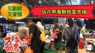 马来西亚退休带娃生活236:马六甲唯一海鲜批发早市，过年总得有几个海鲜，品种比菜场多，价格很实惠，总体低于超市40%，最重要新鲜度有保证，适合大批量采购的客人…