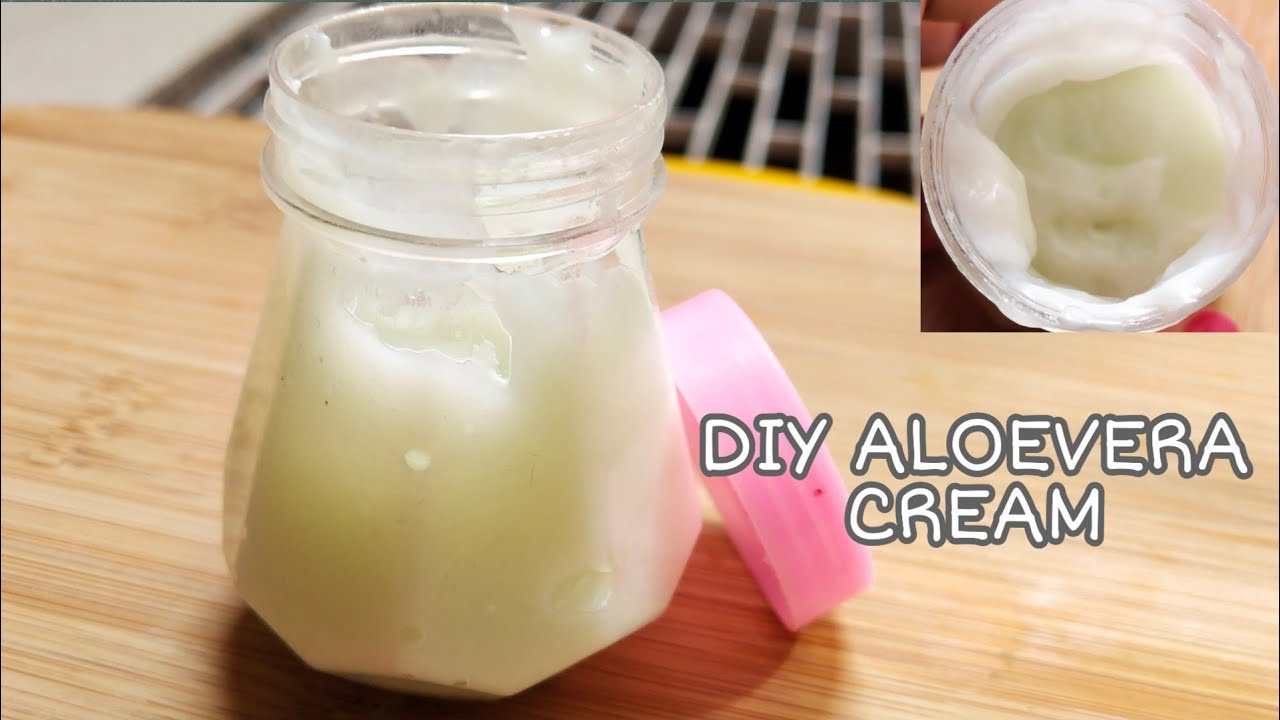 DIY ALOE VERA CREAM FOR SUMMER, A SOOTHING SUNBURN CREAM