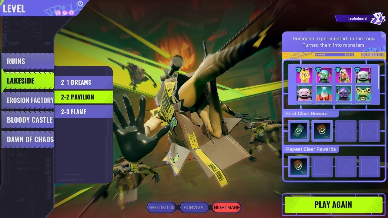 FragPunk Toy Frontline NIGHTMARE 2-2 Pavilion SOLO glitch