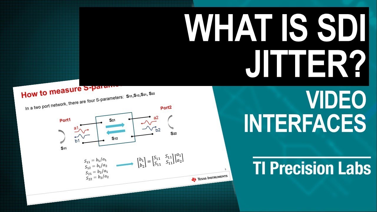 What Is SDI Jitter YouTube