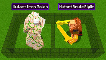 Mutant Iron Golem VS Mutant Brute Piglin