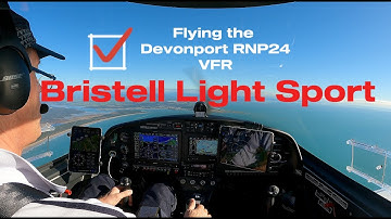 RNP24 into Devonport Visually. Bristell NG5. Flysto data file in description.