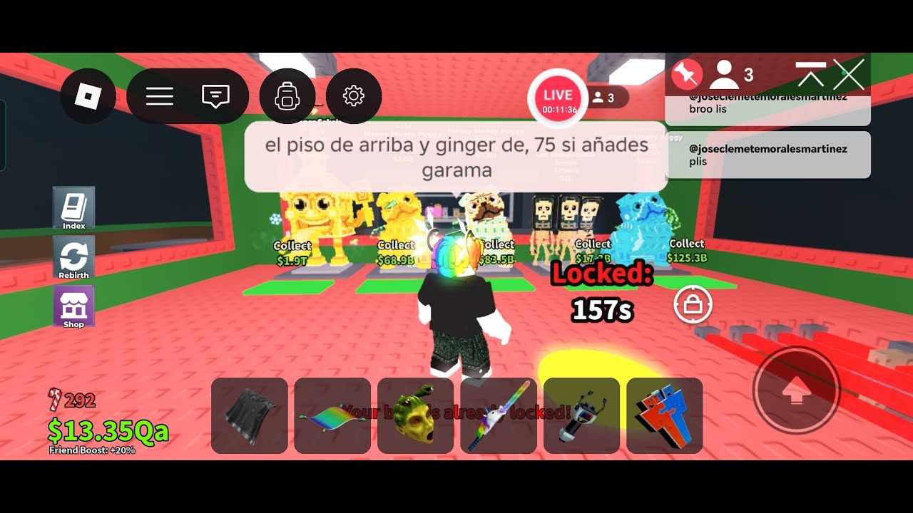 venta de Brainrots por robux!Tradeado brainrots! busco garama