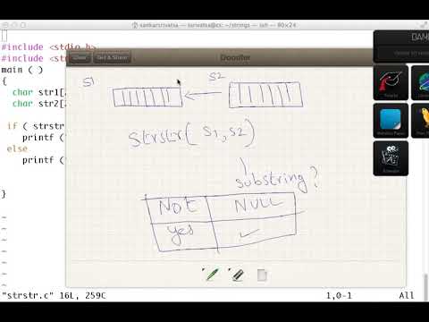 c stdio string lib strstr - YouTube