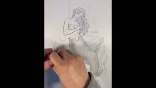 Frank Cho Drawing Demo  Little Mermaid