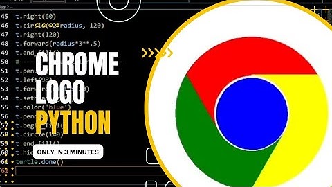 How to make chrome logo using Python