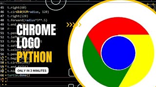 How to make chrome logo using Python