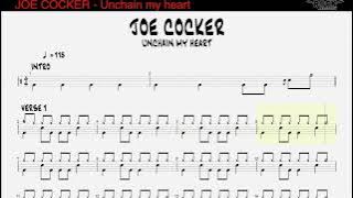 Download lagu JOE COCKER - Unchain my heart [DRUMLESS BACKING TRACK    SCORE]