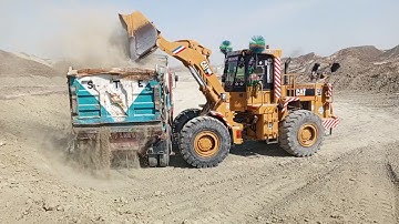 How to amazing caterpillar wheel loader 950B dumper loading