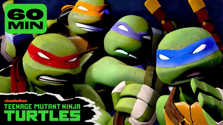 Turtles Being Ninjas for 60 MINUTES Straight! 🥷 | TMNT