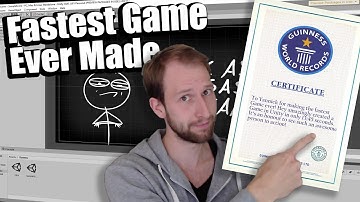 First Ever Game Development Speedrun (And I got a World Record)
