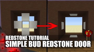 Minecraft: Simple Bud Redstone Door!