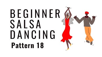 BEGINNER Salsa Dancing Pattern 18 | Cape to Cross Hand Hold Hammerlock - Inside Turn