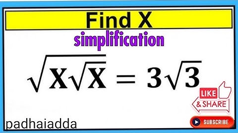 find the value of X | square root tricks | simplification #ssc #maths #cgl #upsc #viral #yt