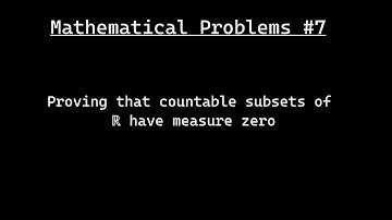 Proving that countable subsets of ℝ have measure zero