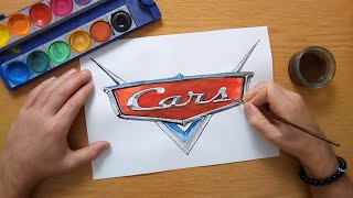 Cars logo - Cars movie Disney Pixar - painting