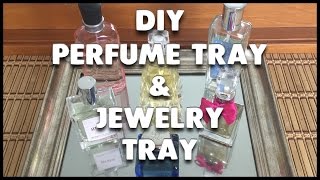 DIY Perfume Tray and Jewelry Tray | Using Mirror-Like Paint!