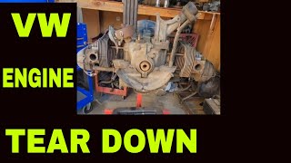 COMPLETE VW ENGINE TEAR DOWN  FlatFour  Air cooled  4 Restoration  What happened?