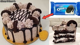 केवल 4 चीजो से चॉकलेट बर्थडे केक बिना अंडा बिना ओवन | OREO Cake Recipe | Easy Chocolate Cake Recipe.