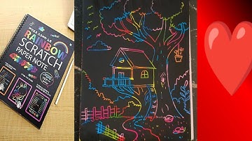 Scratch Book | Drawing Scratching First Time | 