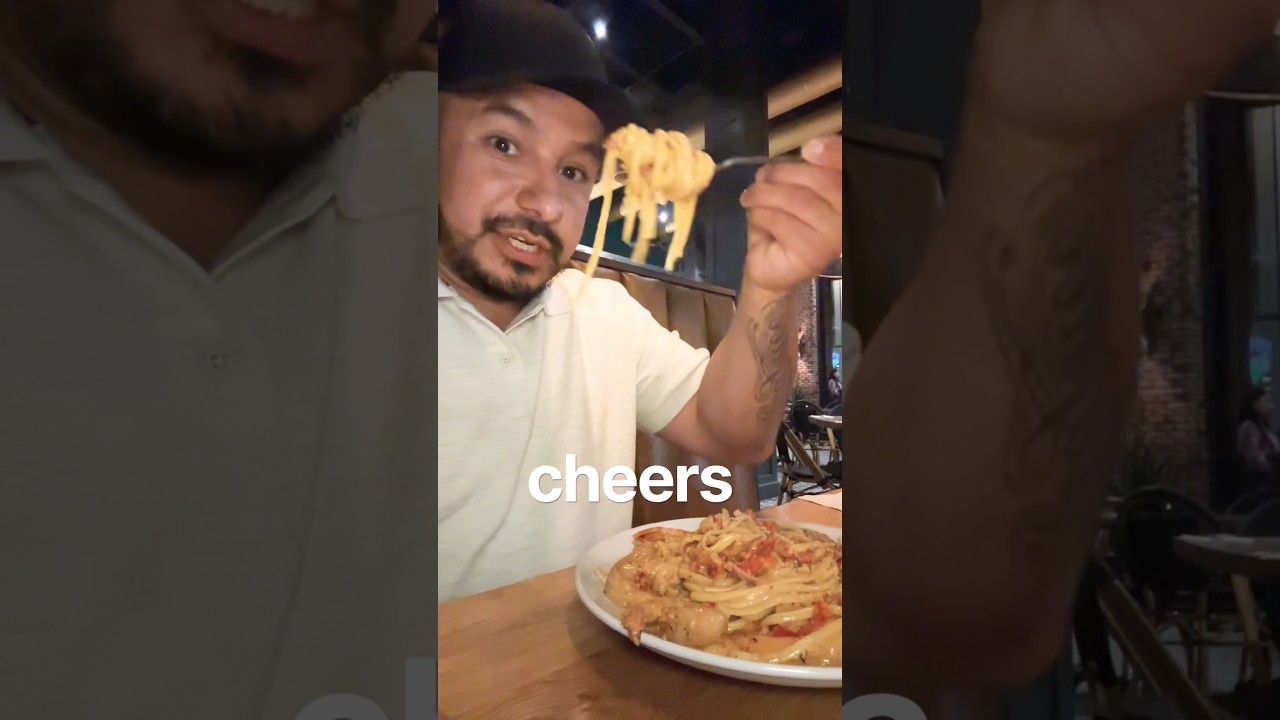 We came back for the creamy tequila jumbo shrimp pasta!