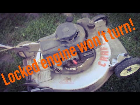 Video: Hvordan frigør man en beslaglagt plæneklipper motor?