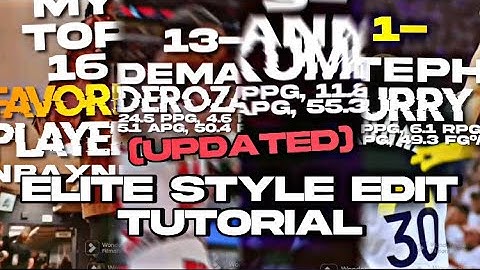 Elite Style Edit Tutorial (UPDATED)