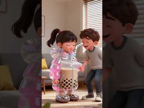 يلبس معطفا شتويا في الصيف المفاجأة مليء بشاي الحليب الساخن كوميديا مقاطع مضحكة اختراع غريب