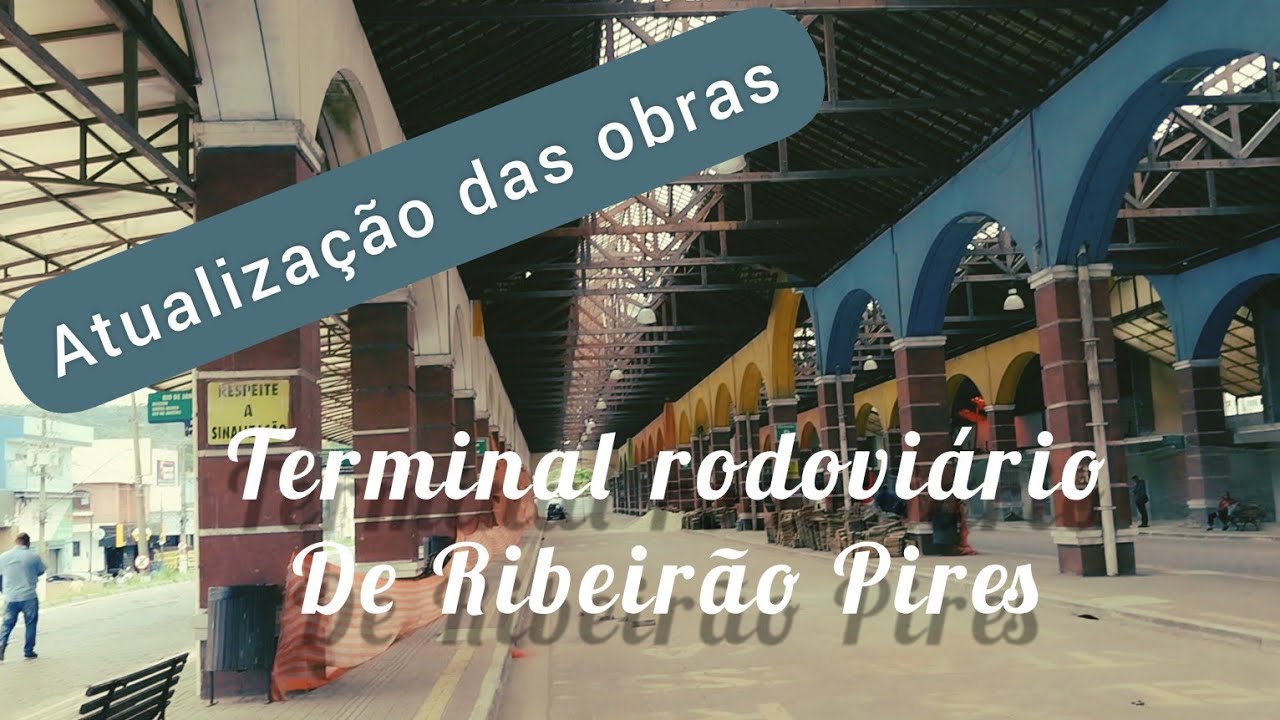 obras terminal rodoviário de Ribeirão Pires