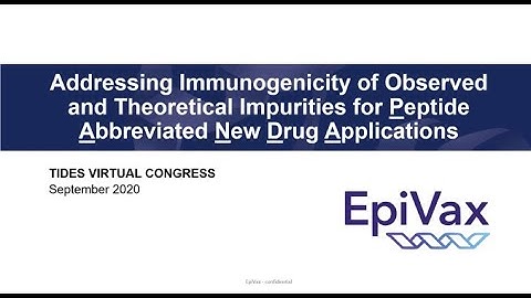 Aimee Mattei: Forecasting the immunogenicity of peptide impurities for FDA ANDAs