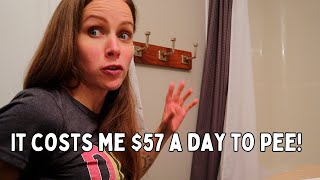 Watch me pee as a paraplegic//I tally how long it takes me and how much it costs!