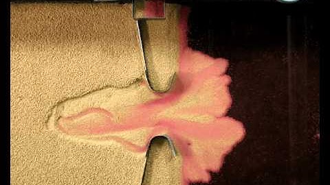 Experimental short tidal basin (as in the Wadden Sea) in a periodically tilting flume