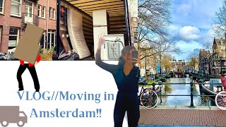 VLOG// Moving in Amsterdam 🚚🏡