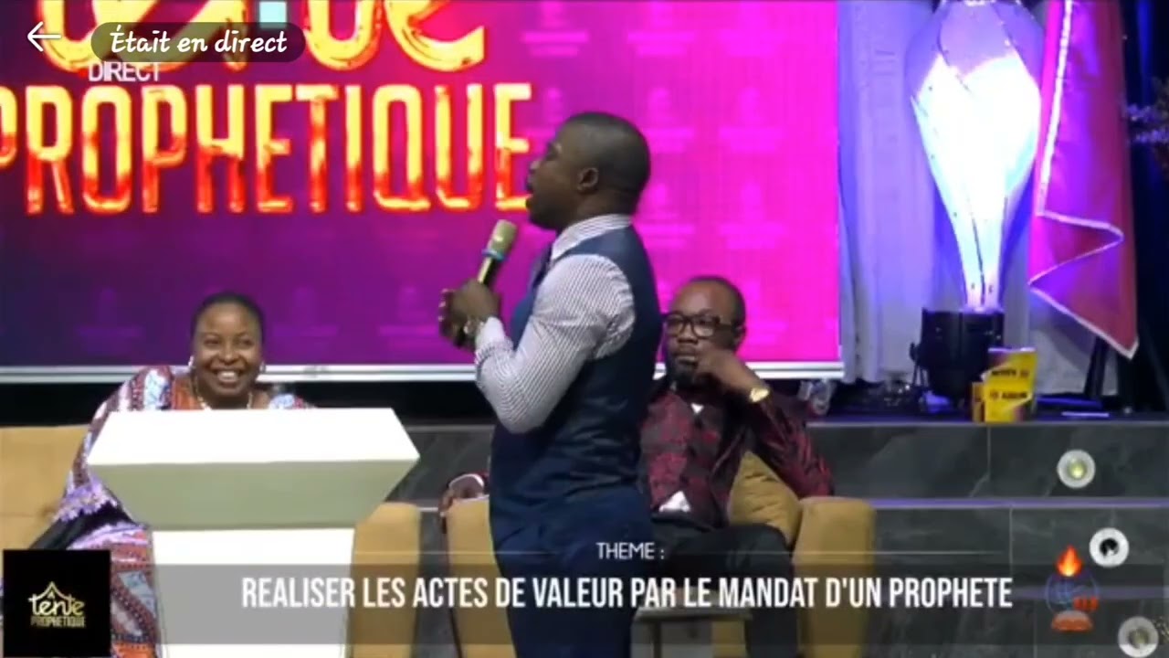 LE FILS DE APOTRE LEOPOLD MUTOMBO EN ACTION PROPHETIQUE 