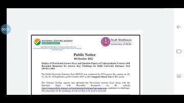 DUET 2021 Question paper