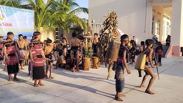 Đội cồng chiêng xã Đăk Sông tại Liên hoan cồng chiêng thanh thiếu nhi huyện kông chro năm 2021