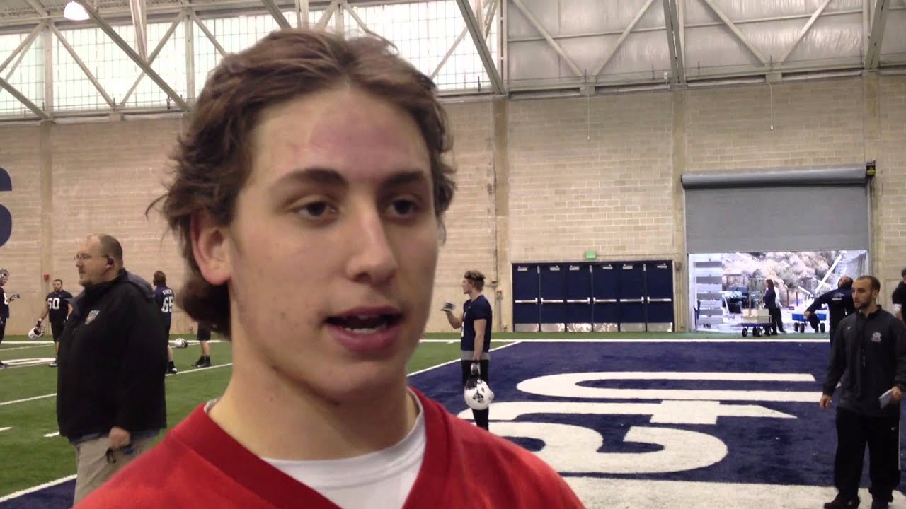Utah State's Darell Garretson talks start of spring football YouTube