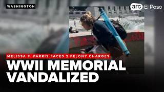 Woman faces federal charges after World War II Memorial vandalism