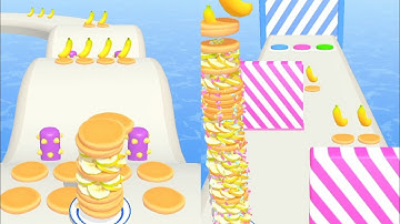 Pancake run Satisfying gameplay android, IOS