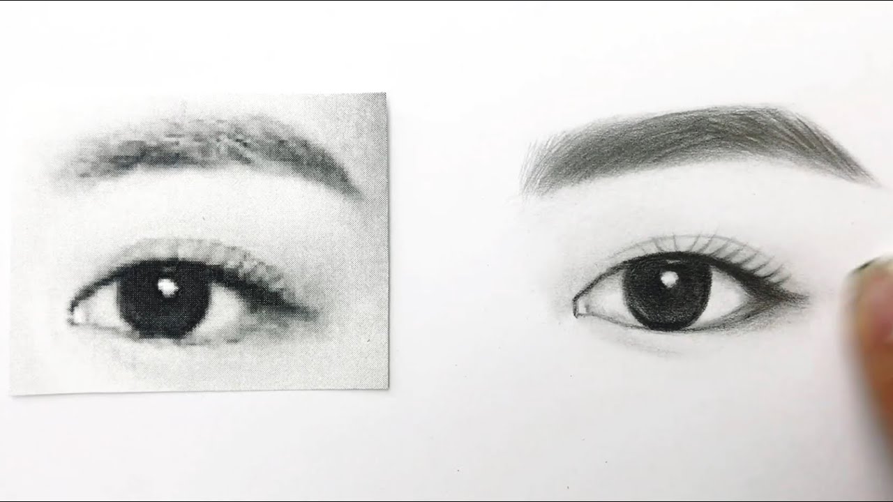 Vẽ mắt như thật | Dựng từ hình mẫu | How to draw eyes ✨???? - YouTube