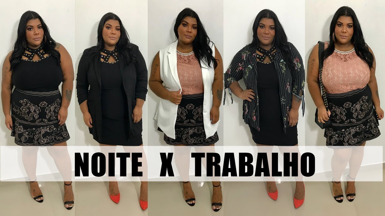 look plus size noite