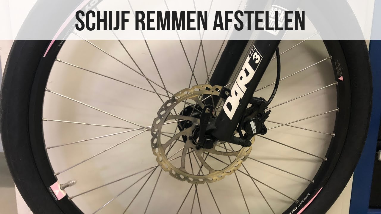 Schijfremmen afstellen - MTB / E Bike fiets remmen af - YouTube