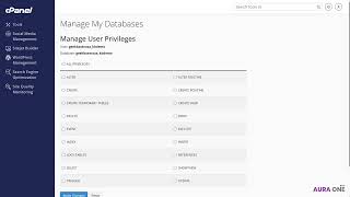 How to Create a MySQL User and Add It to a Database in cPanel with Aura One