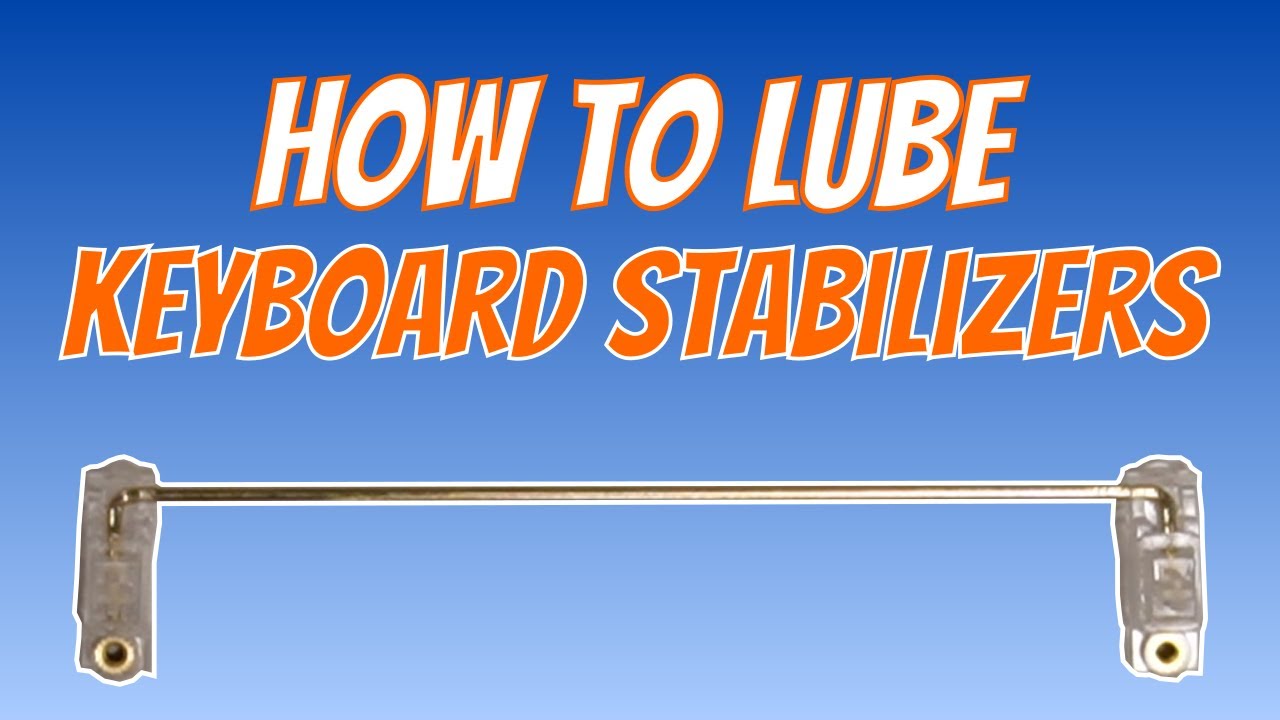 How to Lube and Setup Keyboard Stabilizers - YouTube