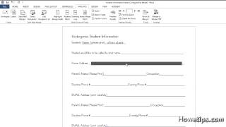 Creating Student Information Sheets